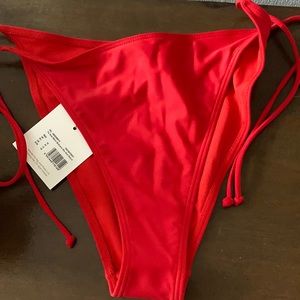 Missguided side tie high waisted bikini